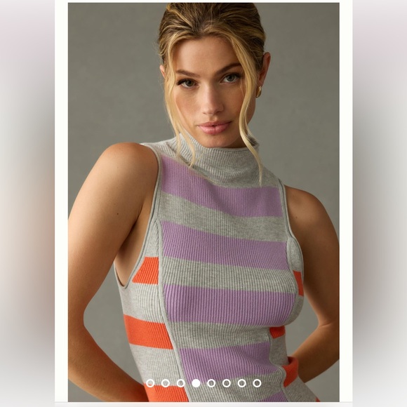 Anthropologie NWT Daily Practice Sleeveless Mock-Neck Sweater Dress Size S - Picture 4 of 11